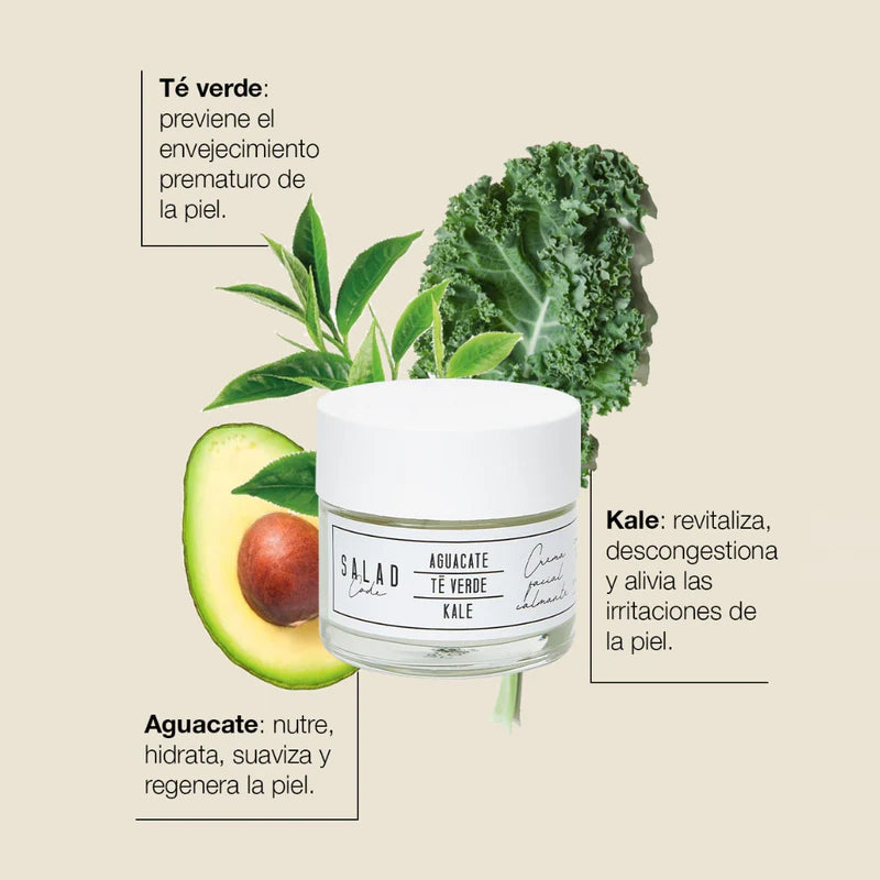 SALAD CODE® | Crema facial hidratante y calmante 50 ml.